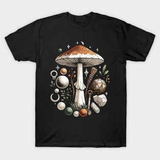 Cottagecore Aesthetic Dark Academia Aesthetic Mushroom T-Shirt